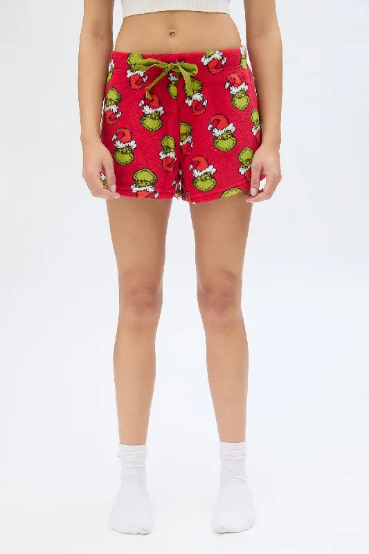 The Grinch Printed Pajama Shorts