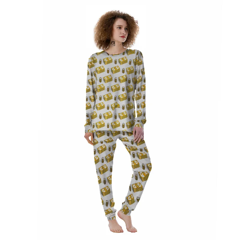 Money Cash Print Pattern Women's Pajamas