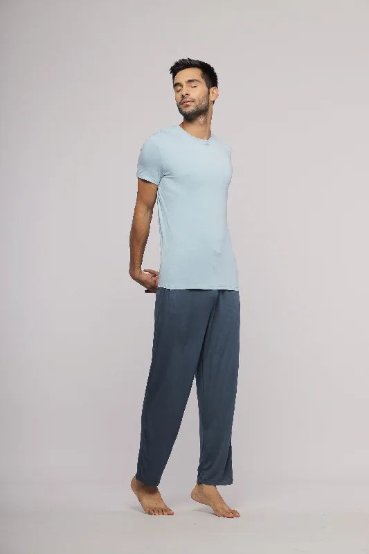 Ombre Blue Mens Pajama Set