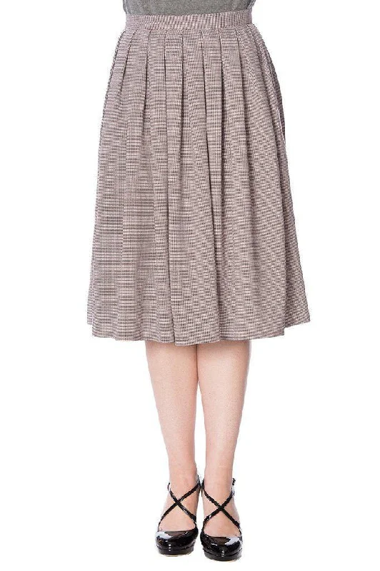 Betty Check Pleat Skirt