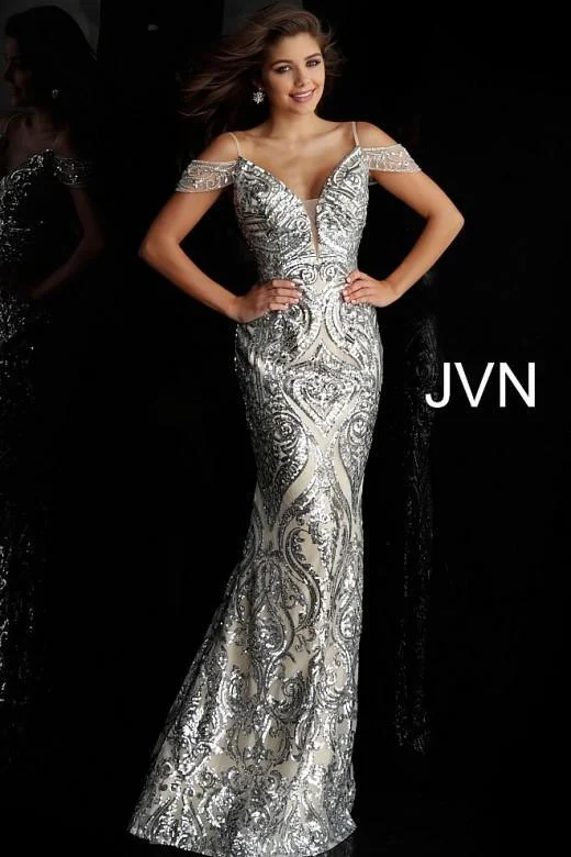 Jovani 67256 Prom Long Off Shoulder Formal Dress Sale