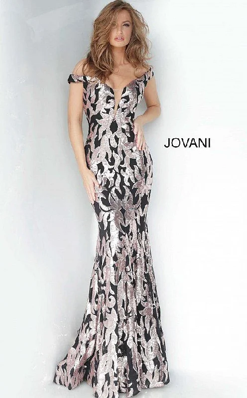 Jovani 3264 Off Shoulder Long Prom Dress