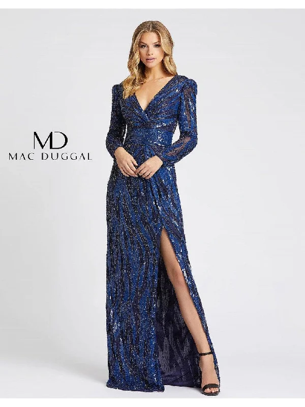 Mac Duggal 4635 Long Sleeve Evening Prom Dress