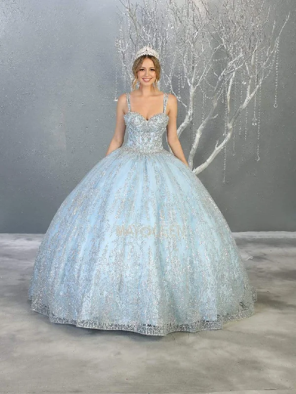 May Queen - LK145 Glitter Embellished Sweetheart Ballgown