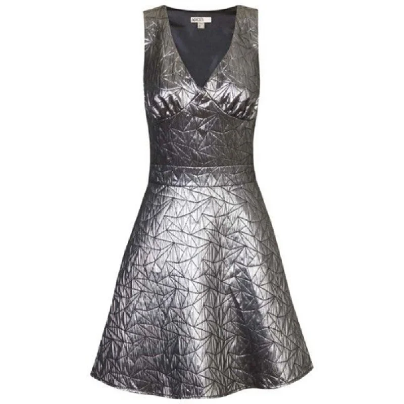 ALICE'S PIG Women's Silver Heidi's Harlequin A-Line Dress AP070 NWT