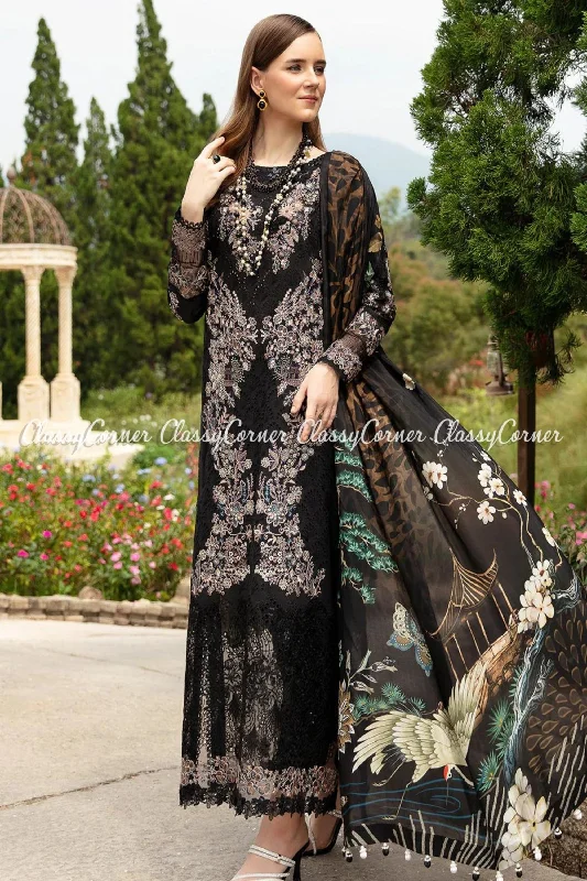 Black Lawn Embroidered Salwar Kameez