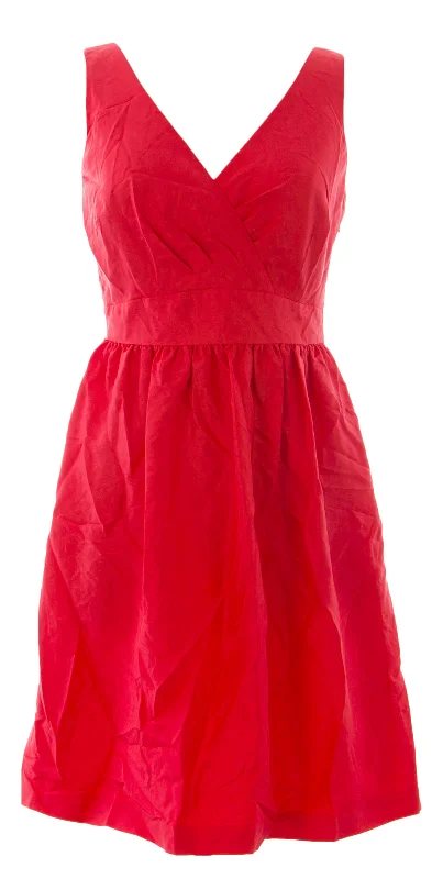 BODEN Women's Deep Carmine Jasmine Dress WH675 US Sz 4 $280 NWOT