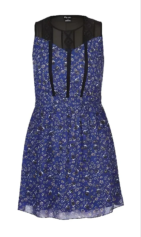 CITY CHIC Women's Blue Power Posey Tunic A-Line Dress #00136694 Medium Plus NWT