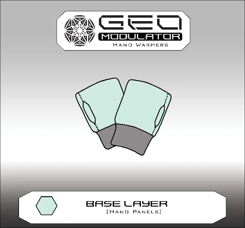 GEO Modulator: Geo Hand Warmers - Organic Cotton Customizable Fingerless Gloves