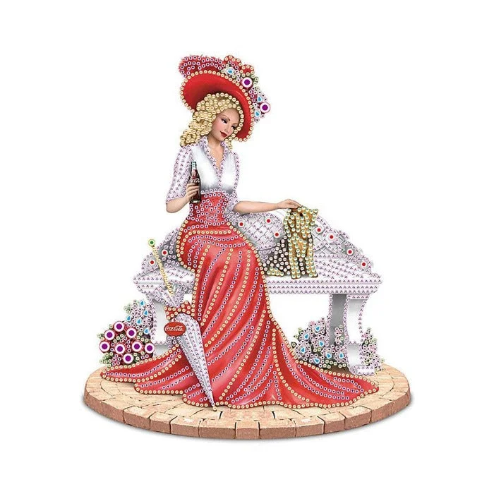 Diamond Painting - Crystal Rhinestone - Sitting Lady (35*35cm)