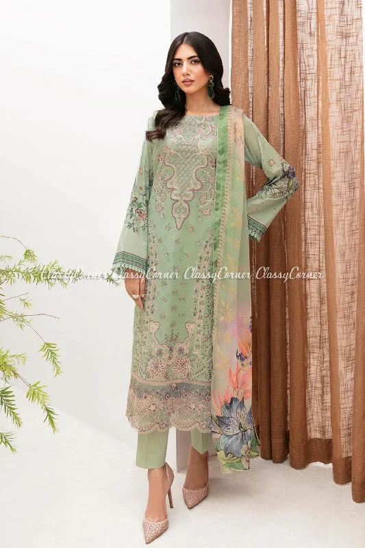 Green Lawn 3pc Salwar Kameez