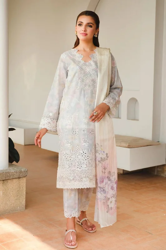 Grey Formal Wear Lawn Suit