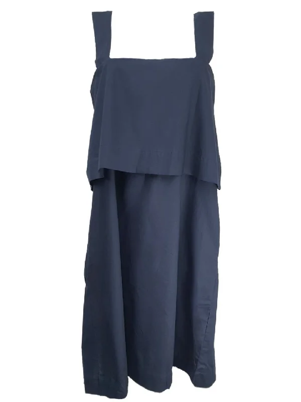 KOWTOW Women's Blue Shifting View Sleeveless Cotton Dress #W17W34 Small NWT