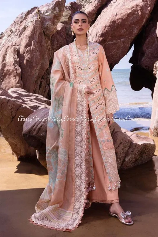 Light Pink Lawn Pakistani Salwar Kameez