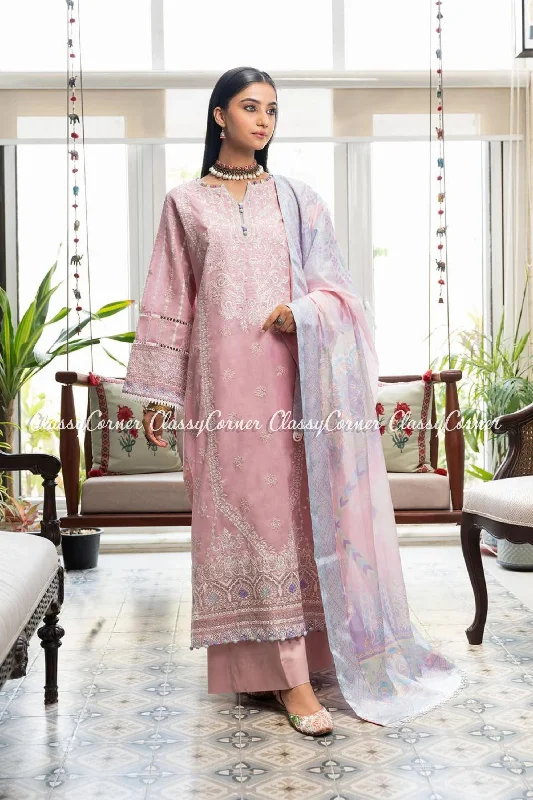 Light Pink Lawn Salwar Kameez