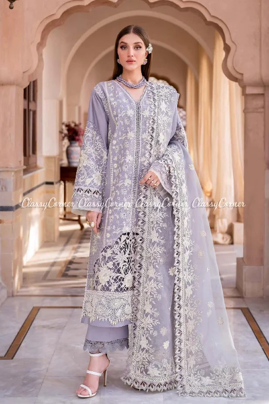 Lilac Lawn Pakistani 3PC Suit