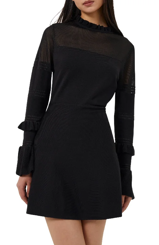 French Connection - Lindsey Mesh Frill Dress