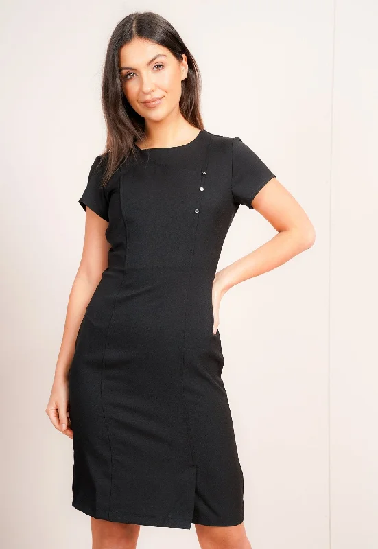 Madeleine Fitted Dress With Crystal Detail