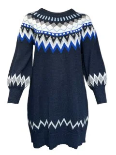 Marina Rinaldi Women's Blue Galles Pullover Shift Dress NWT