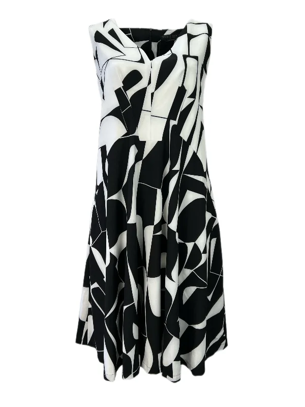 Marina Rinaldi Women's Nero Dalia Sleeveless A Line Dress NWT