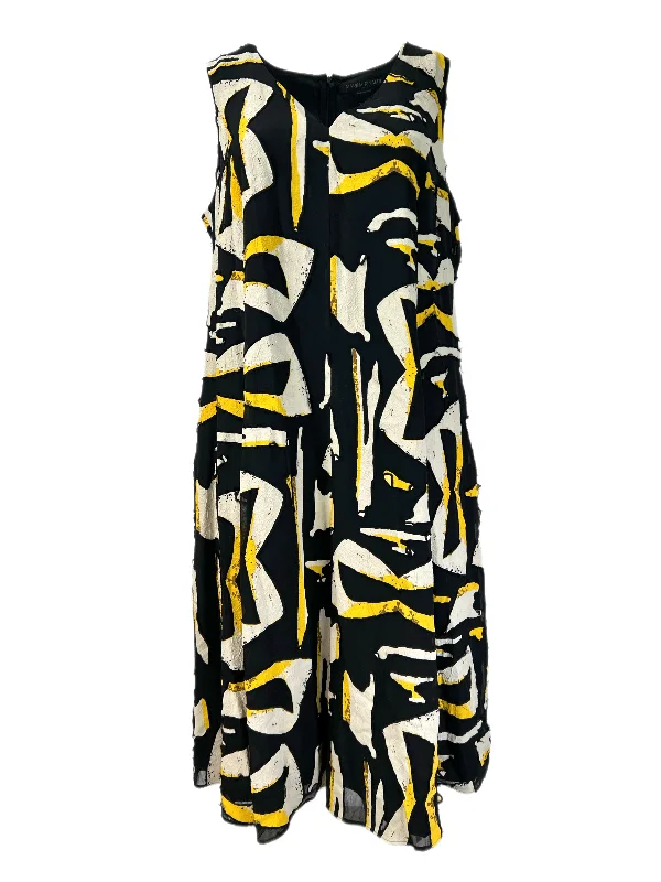 Marina Rinaldi Women's Nero Docile Sleeveless A Line Dress NWT