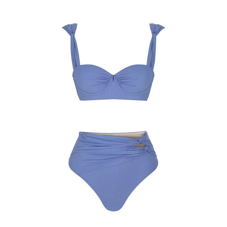 Blue Split Swimsuit