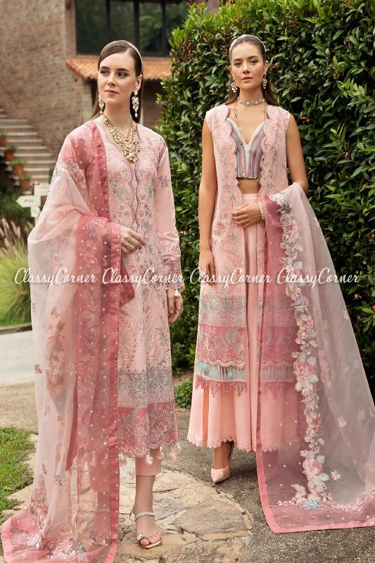 Pink Lawn Embroidered Salwar Kameez