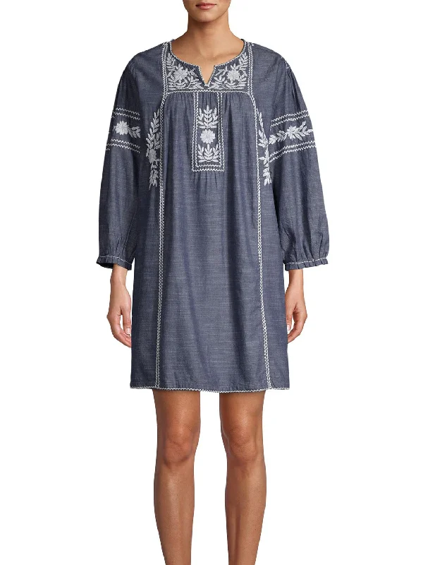 ROBERTA ROLLER RABBIT Women's Indigo Abigail Dress $245 NEW