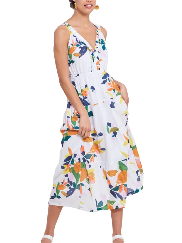 ROBERTA ROLLER RABBIT Women's Multi Fruit Ibera Dress $185 NEW