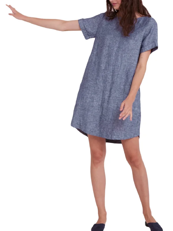 ROBERTA ROLLER RABBIT Women's Navy Blue Hinata Dress $195 NEW