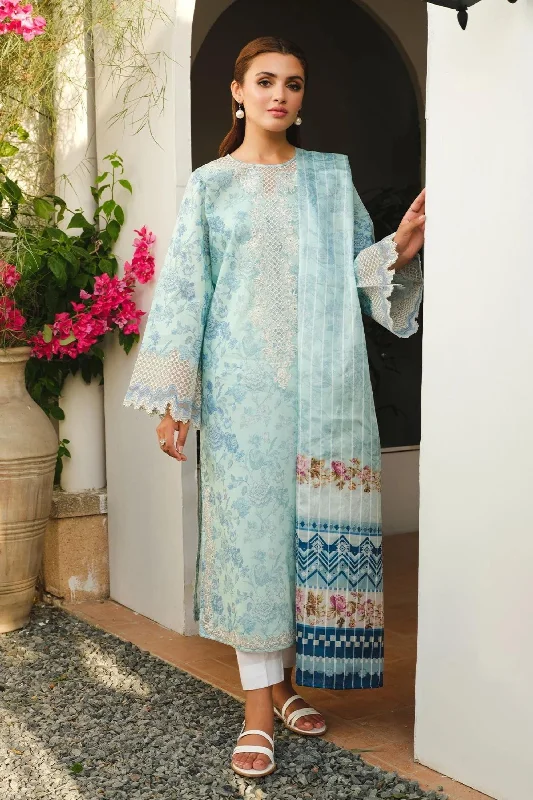 Sky Blue Pakistani Lawn Suit