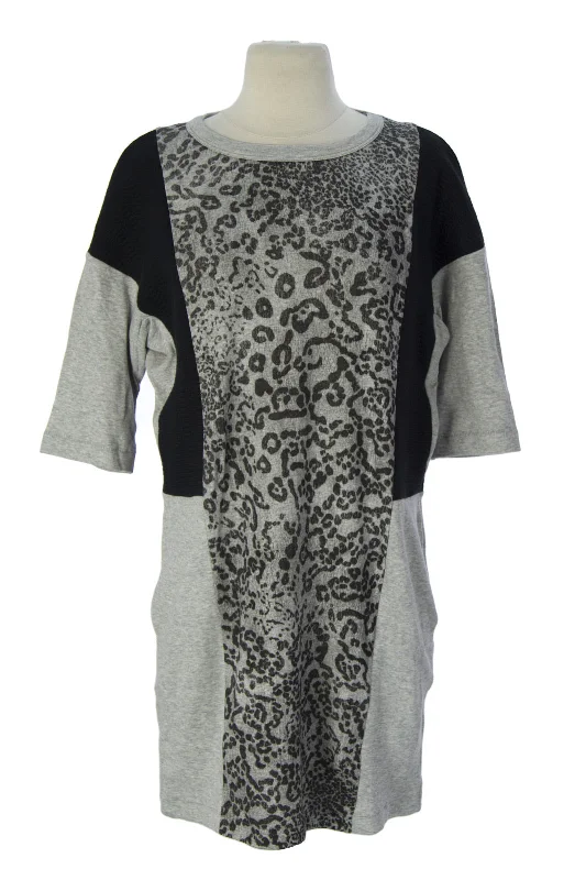 SURFACE TO AIR Women's Grey Melange + Black Rola Dress $220 NEW