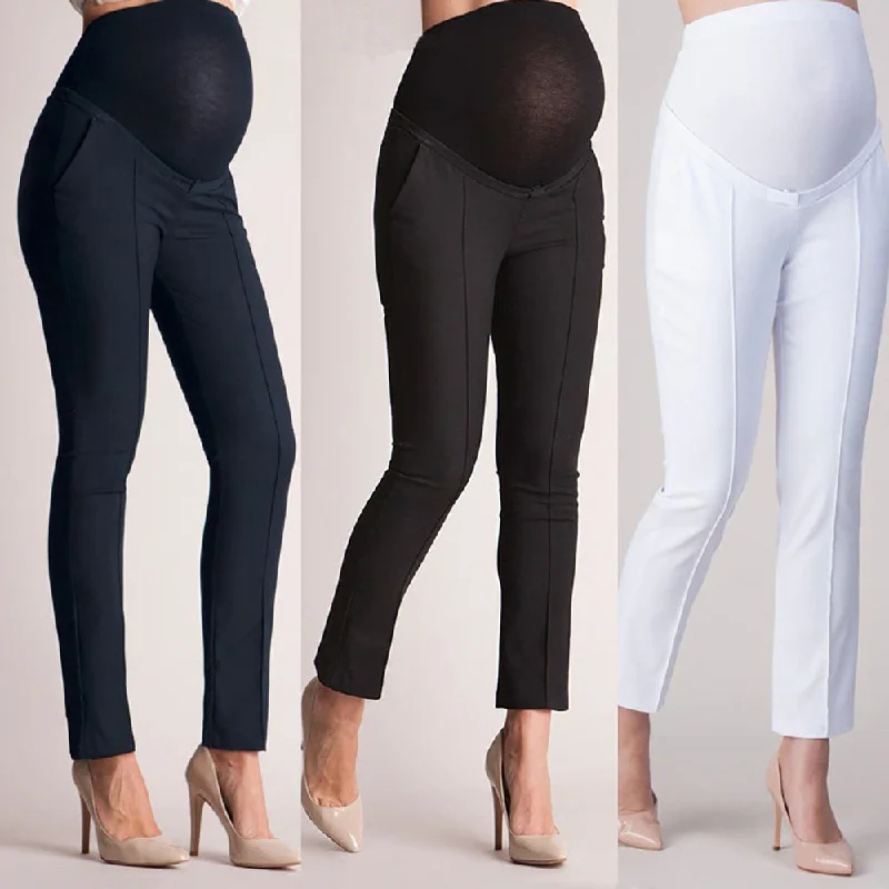 Women's stomach lift pregnant trousers elastic belly protection leggings