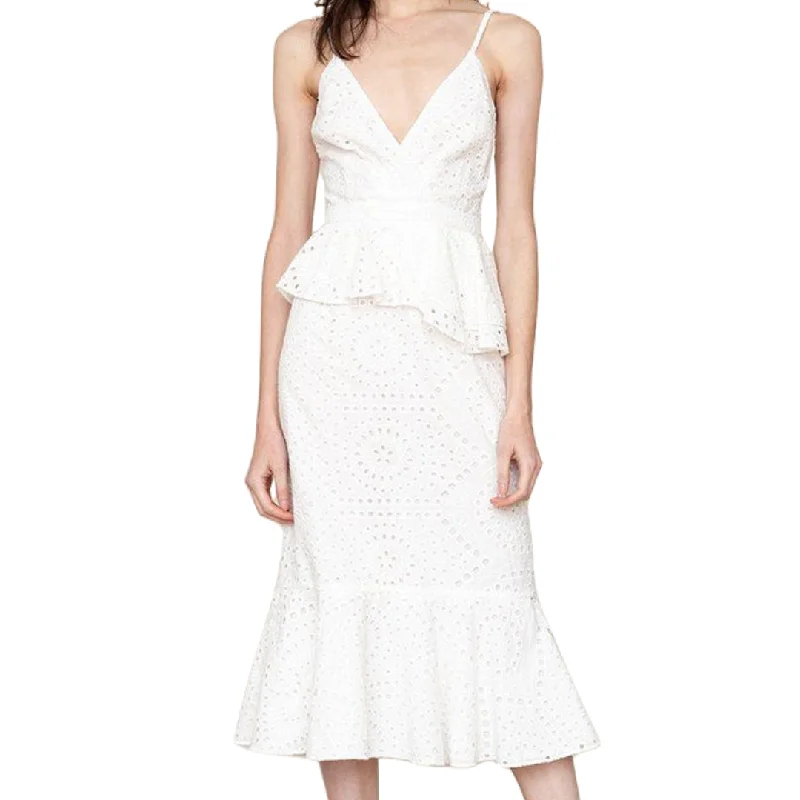 YUMI KIM Women's Riviera White Dynasty Dress #DR19498 Medium NWT