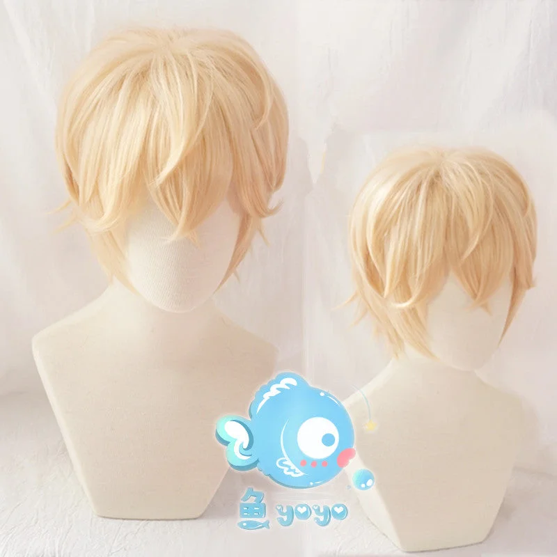 cosplay golden short wig yv43463