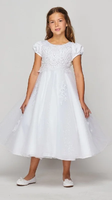 Hope Short Sleeve Full Tulle Skirt   Sizes 6 to 16