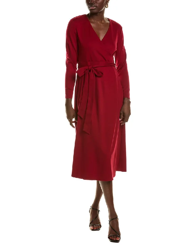 Anne Klein Surplice Midi Dress