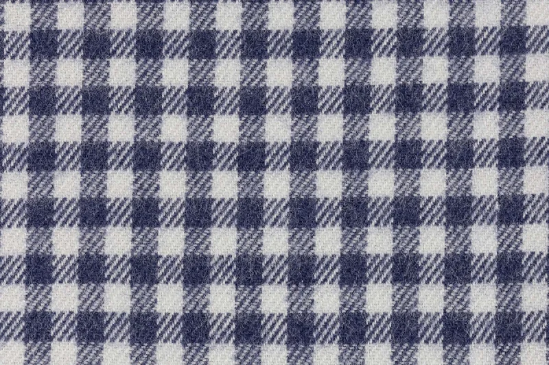 Aspen mel Blue Gingham Flannel Shirting