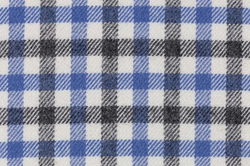 Aspen mel Grey & Chocolate Gingham Flannel Shirting