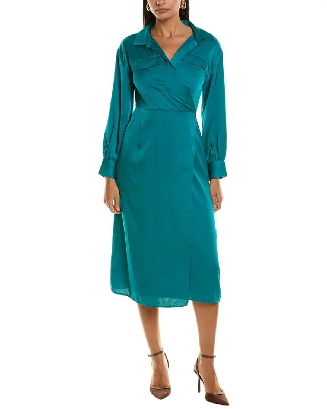 French Connection Harlow Satin Shirtdress