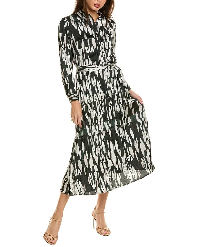 YAL New York Pleated Shirtdress